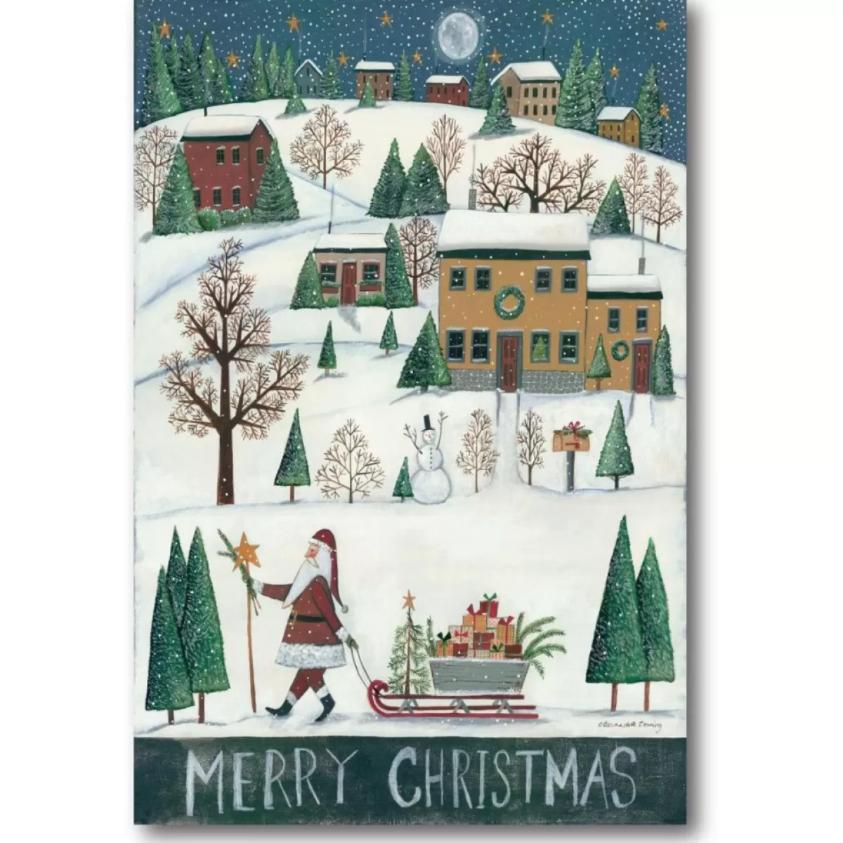 Courtside Market Indoor Decor | Merry Christmas Canvas Wall Art