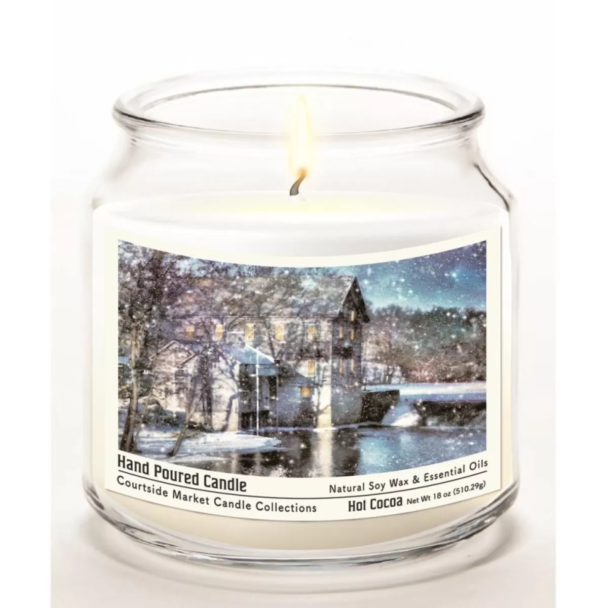Courtside Market Candles | Soy Candle W/ Essential Oils + Lid- Winter Wonderland