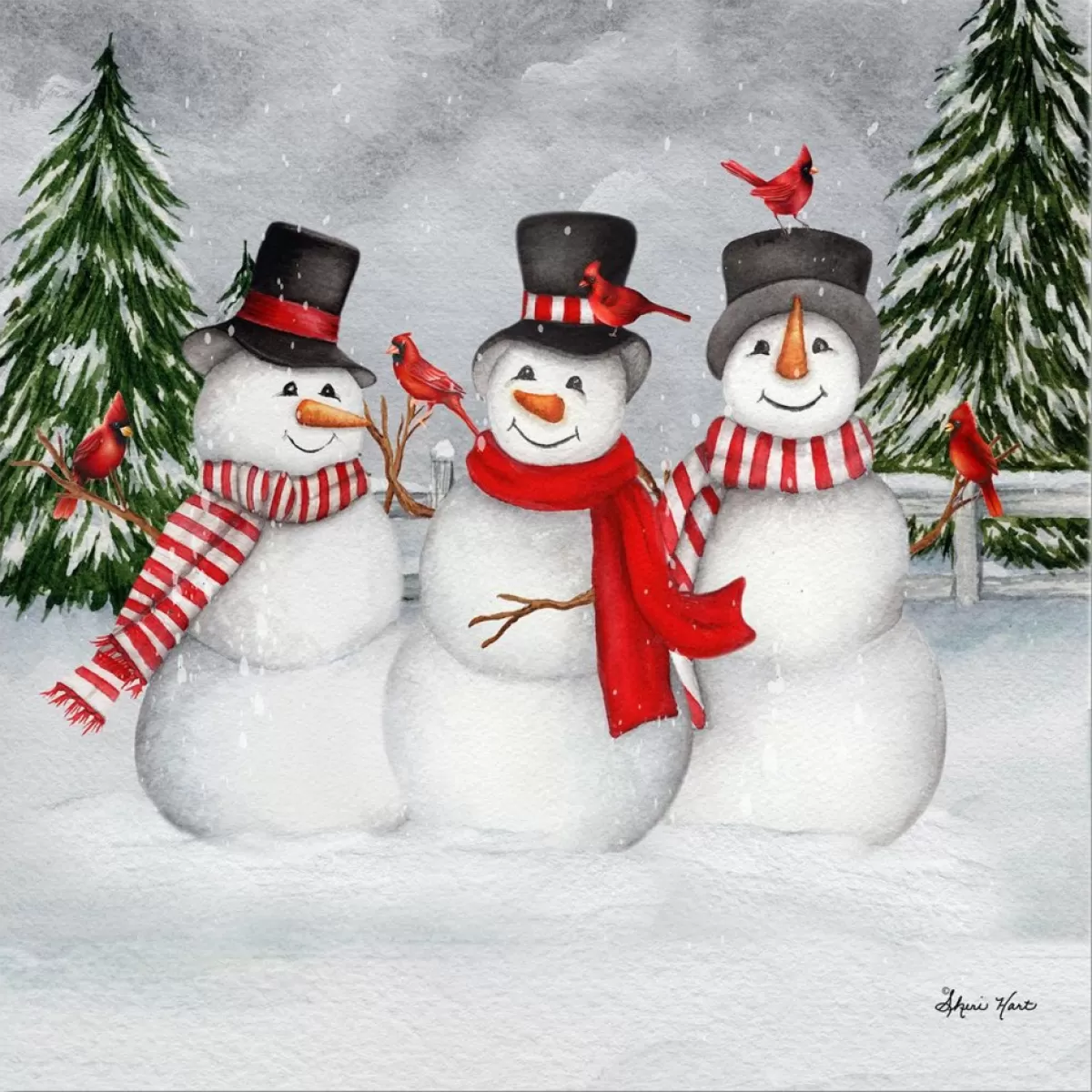 Courtside Market Indoor Decor | Winter Pals 14X14 Wood Art