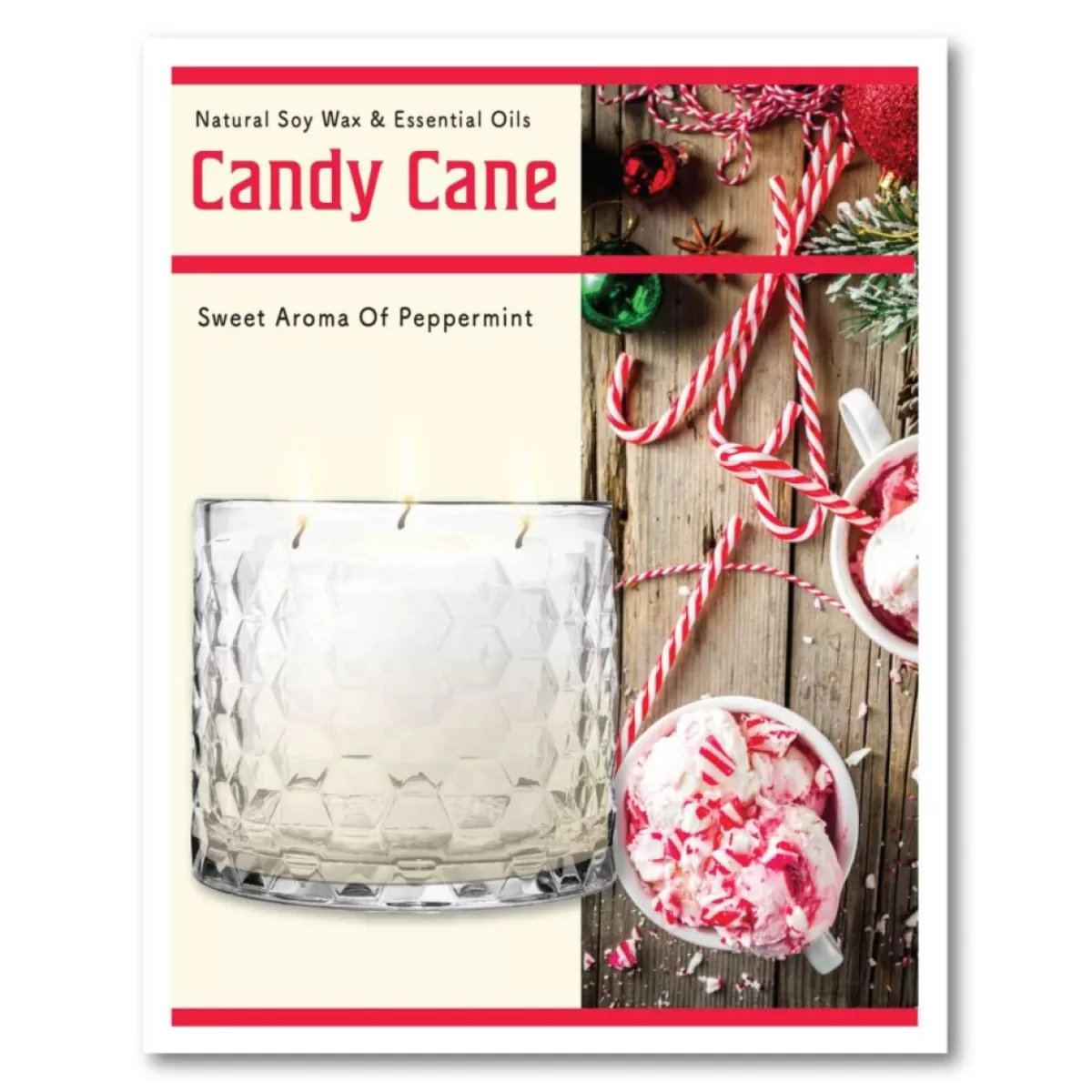 Courtside Market Candles | Xmas Tree Whimsy I Artboard & 13.5 Oz. 3-Wick Candle