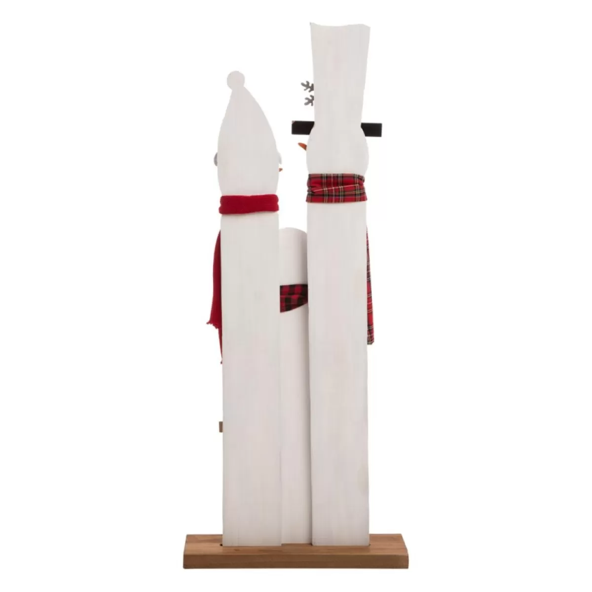 Glitzhome Outdoor Decor | 35.5" H Wooden Snowman Family Porch Decor