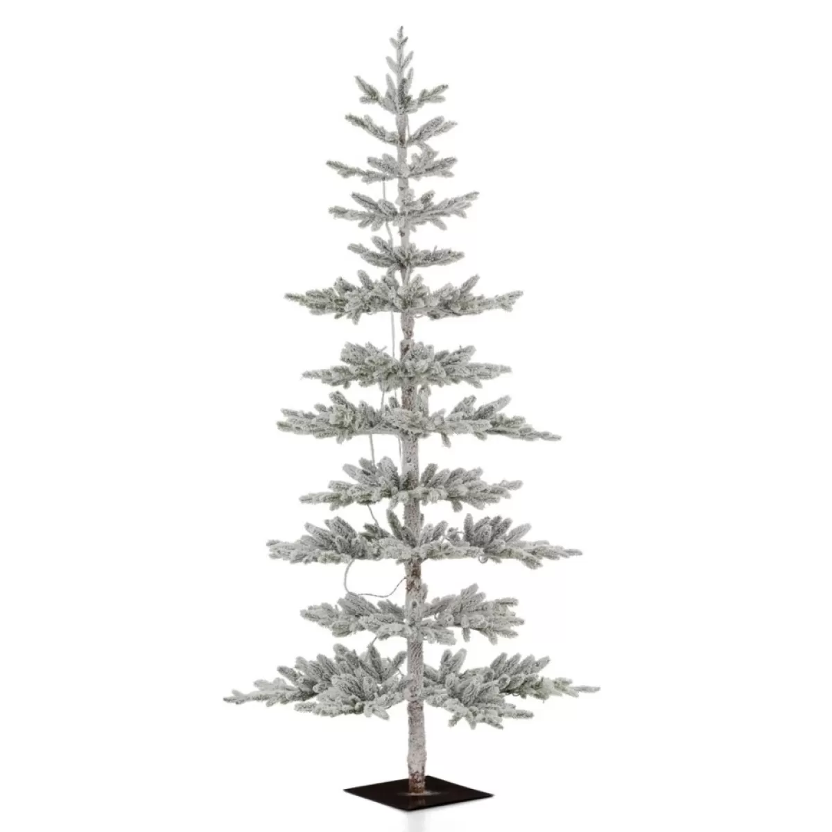 Glitzhome Christmas Trees | 7Ft. Deluxe Pre-Lit Pine Artificial Christmas Tree W/ Lights