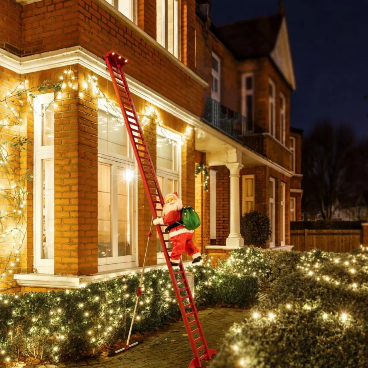 Mr. Christmas Outdoor Decor | 10' Outdoor Led Climbing Santa